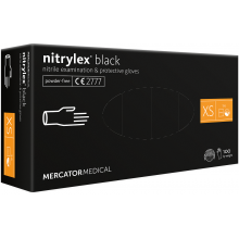 Manusi nitril nepudrate Negre - Nytrilex Set 100 de bucati