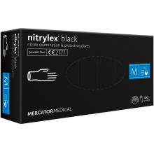 Manusi nitril nepudrate Negre - Nytrilex Set 100 de bucati