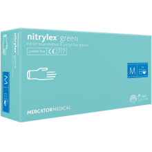 Manusi nitril nepudrate Verde menta - Nytrilex Set 100 de bucati