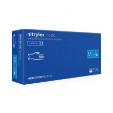 Manusi nitril Basic nepudrate Albastru inchis - Nytrilex Set 100 de bucati